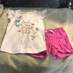 🔹4 for $30 Girls Tee and Short Set, size 6x